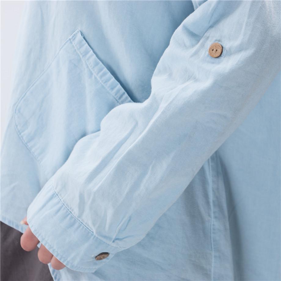Baby Blue Button Up Shirt  | Zen