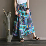 cambioprcaribe Skirts Blue / One Size National Style Colorful Retro Skirts