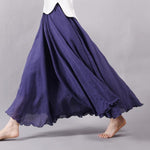 cambioprcaribe Skirts Navy Blue long Skirt / M Flowy and Free Chiffon Maxi Skirt