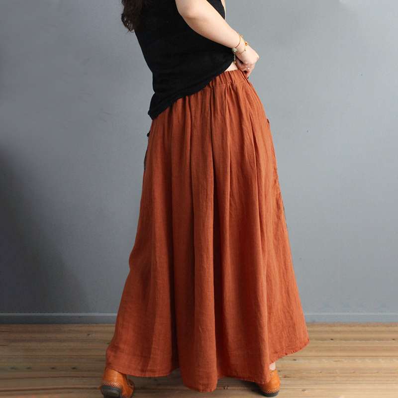 cambioprcaribe Skirts Vintage Patchwork Maxi Skirt