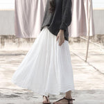 Vintage White Cotton Skirt | Lotus