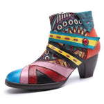 cambioprcaribe Stella Boho Hippie Low Heel Ankle Boots