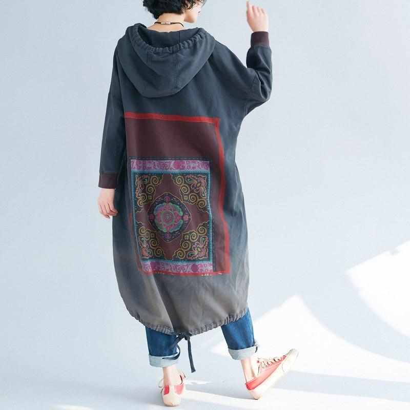 cambioprcaribe Sweater Dresses Oversized Tribal Hooded Sweater