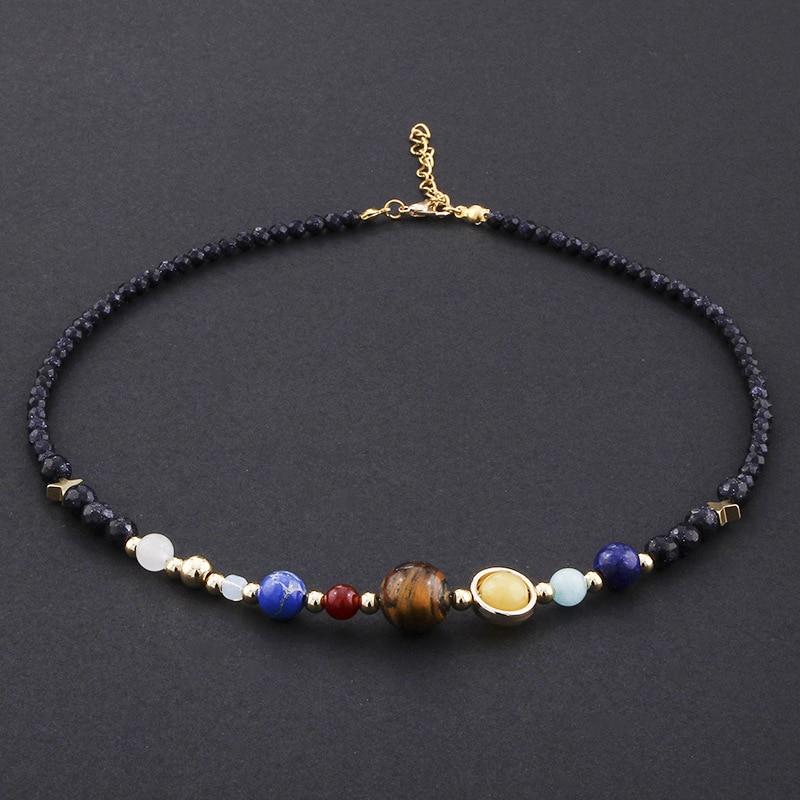 Universe Planets Beads Necklace