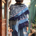 cambioprcaribe Vintage Inspired Patchwork Cotton Pashmina Scarf