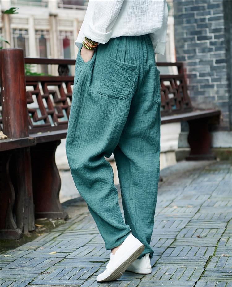 Vintage Pleated Linen Pants  | Zen