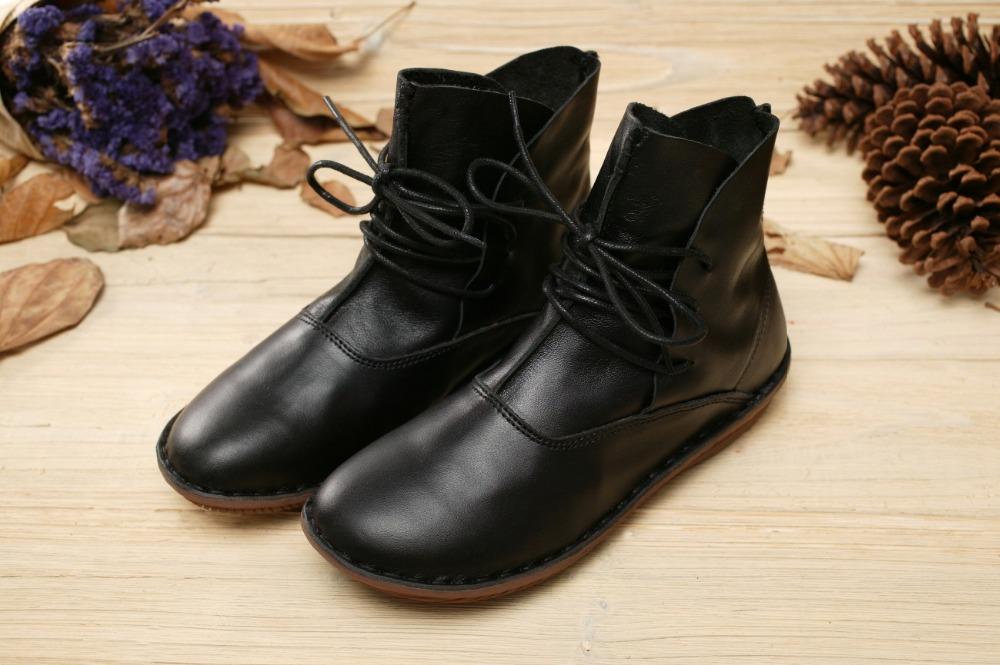 Vintage Soft Leather Ankle Boots