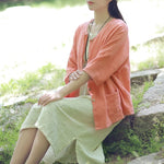 cambioprcaribe Zen Cotton Linen Blouse | Zen