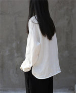 Zen V-Neck Linen Shirts  | Zen