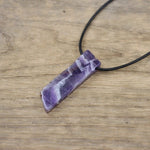 cambioprcaribe Amethyst Natural Crytsal Pendent Necklace
