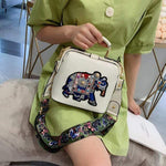 cambioprcaribe Bags White / 18cmx16cmx8cm Tori Vintage Embroidered Elephant Bag