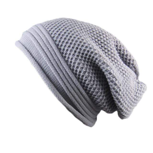 cambioprcaribe Beanie Hats Gray / 24.5-30cm Oversized Chunky Knitted Beanies