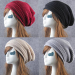 cambioprcaribe Beanie Hats Oversized Chunky Knitted Beanies