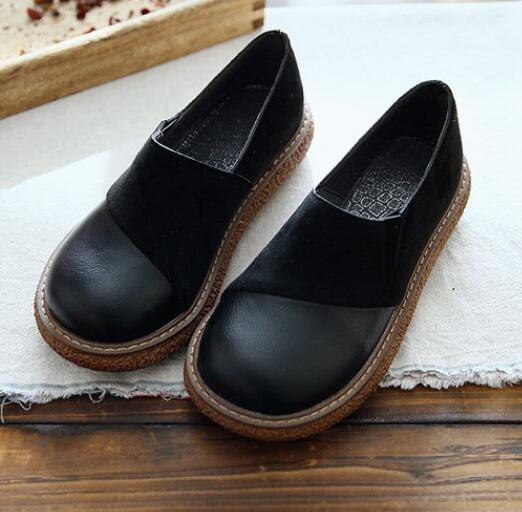 cambioprcaribe Black / 39 Vintage Inca Round Toe Shoes