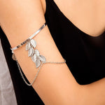 cambioprcaribe Bohemian Leaf Charm Upper Arm Bracelet