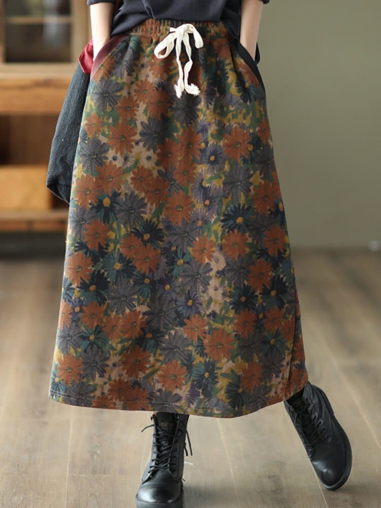 cambioprcaribe Brown / One Size Harajuku Elastic High Waist Skirt