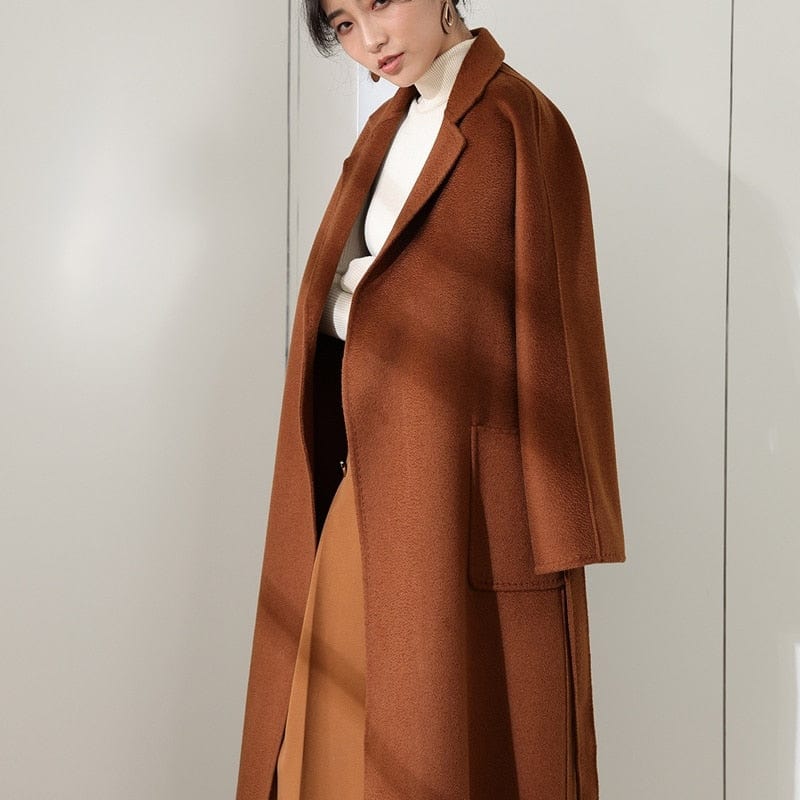 cambioprcaribe Brown / XS Wool blend coat