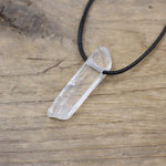 cambioprcaribe Clear Crystal Natural Crytsal Pendent Necklace
