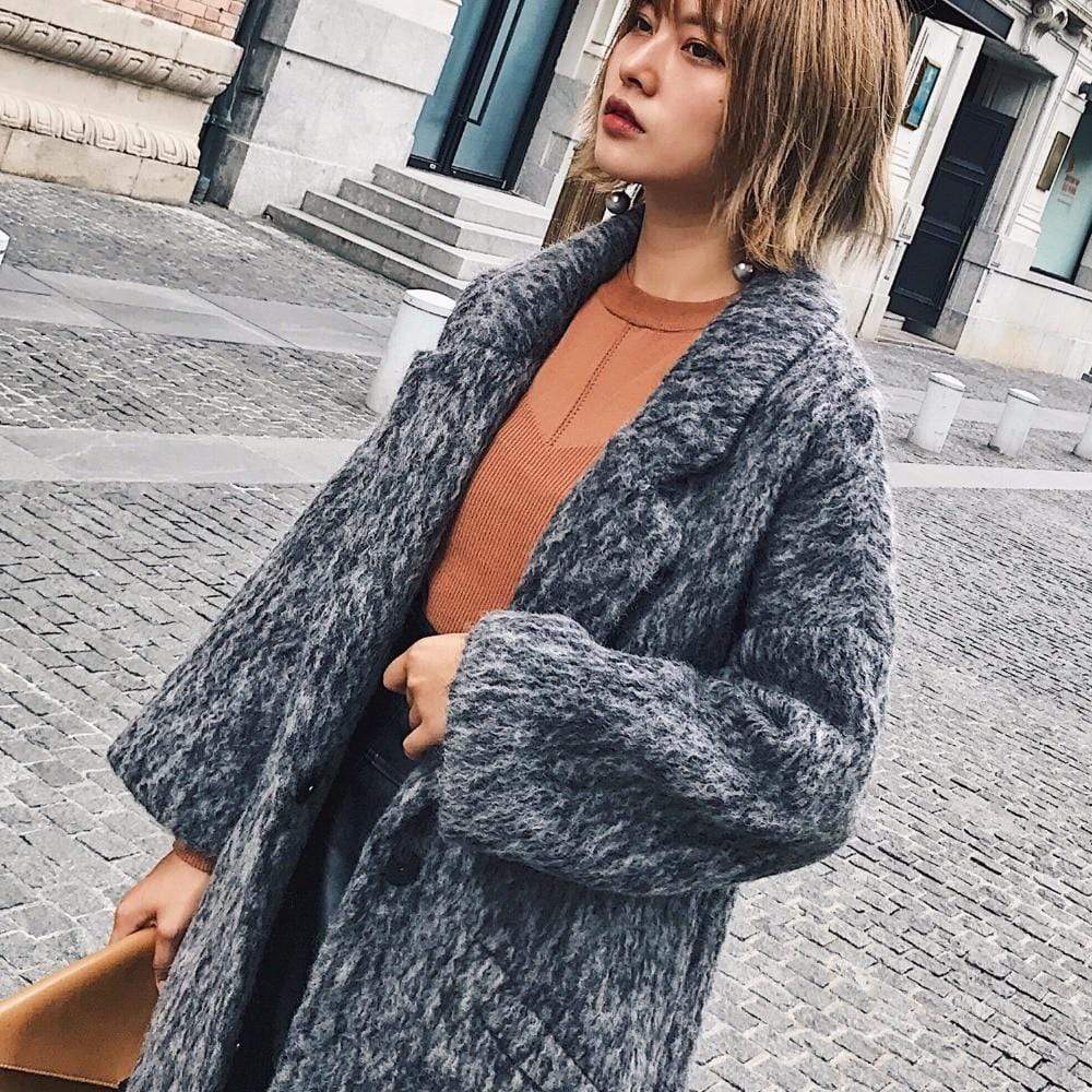 Boho Chic Oversized Wool Coat | Millennials