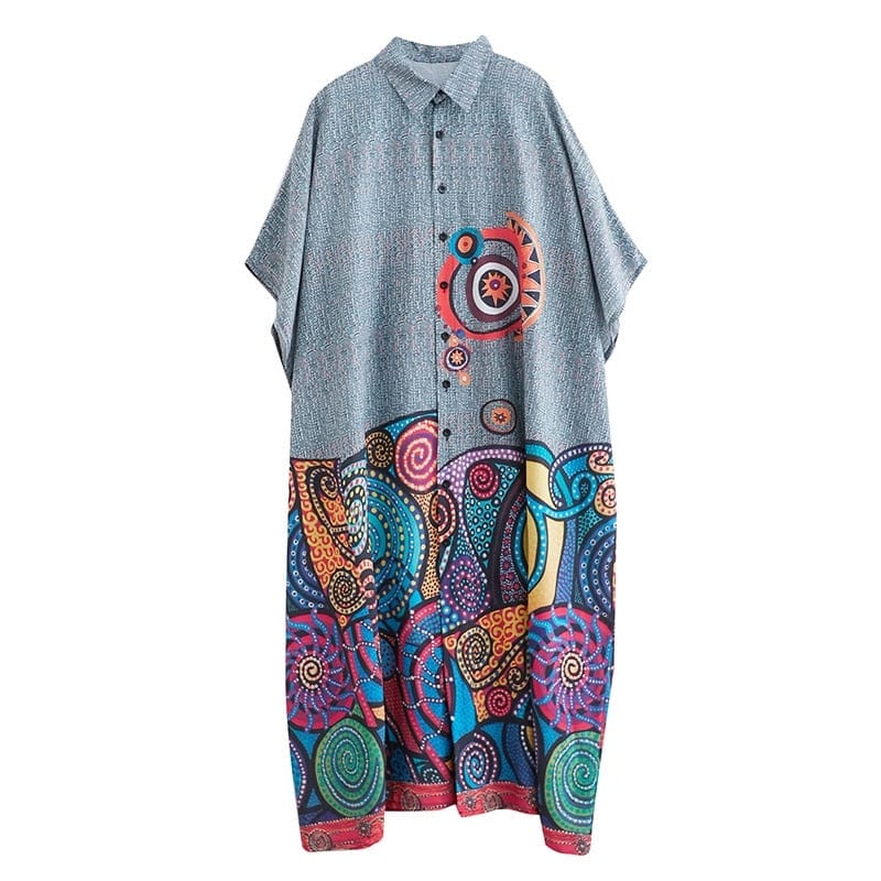 cambioprcaribe Dresses Manny oversized Floral Shirt Dress