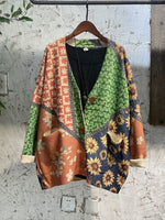 cambioprcaribe Floral Knitted Loose Cardigan