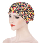 cambioprcaribe Floral Solid Warm Headscarf Bonnet