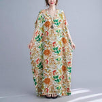 cambioprcaribe Giovanna Vibrant Floral Kaftan Dress