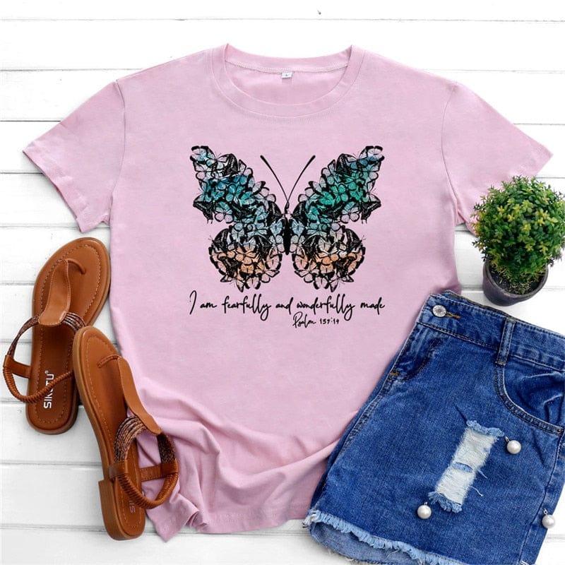 cambioprcaribe Graphic New Butterfly Printed Top