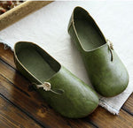 cambioprcaribe Green / 36 Mora Vintage Flat Shoes