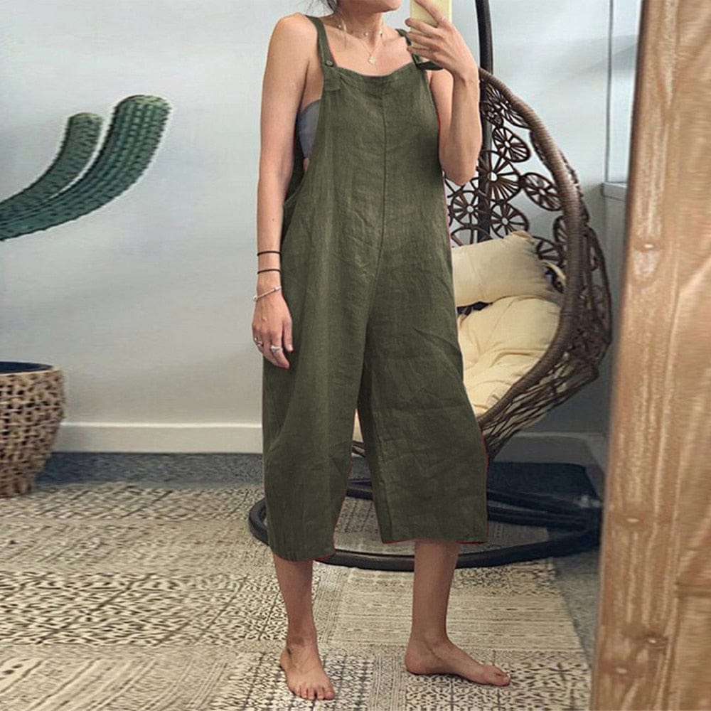 cambioprcaribe Green / S Nigy Vintage Sleeveless Overall