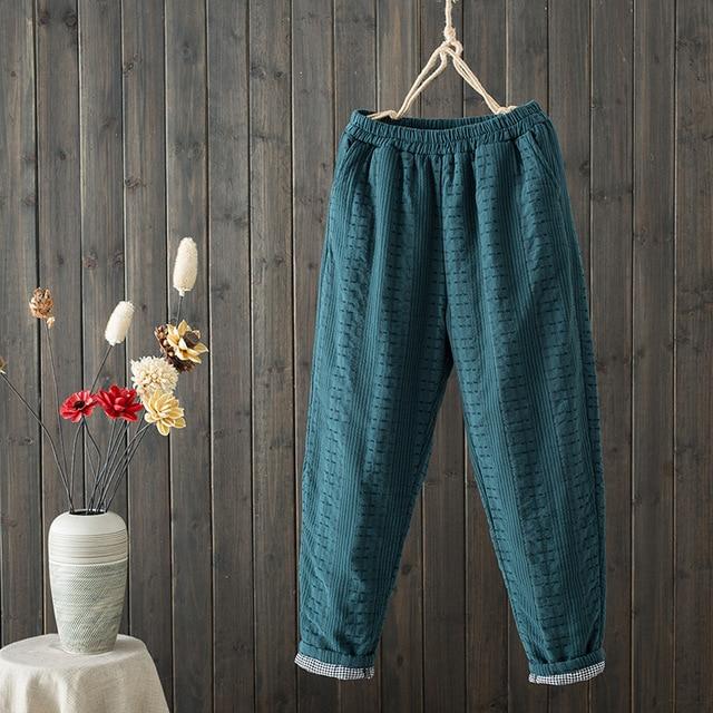 cambioprcaribe Harem Pants Green / One Size Abigail Comfortable Linen Harem Pant