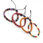 cambioprcaribe Khasi Tribe Multi Layer 4 Pieces Bracelet Set