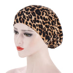 cambioprcaribe Leopard Solid Warm Headscarf Bonnet