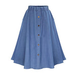 cambioprcaribe Light blue / One Size Hanna Streetwear Midi Denim Skirts
