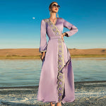Ishtar Purple Wrap Dress | Mandala