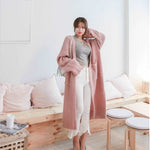 cambioprcaribe Long Oversized Cardigan pink / One Size Loose Knitted Sweater Cardigan