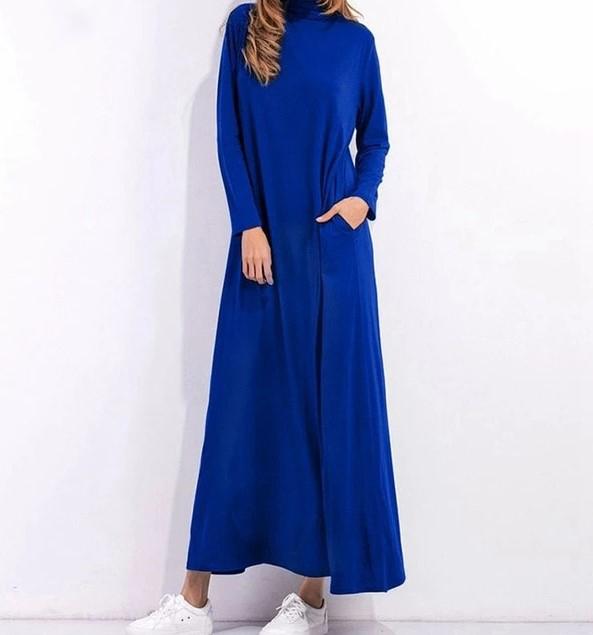 cambioprcaribe maxi Blue / s Harper Long Sleeve Maxi Dresses