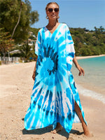 cambioprcaribe Multicolor / One Size Haily V-Neck Tie Dye Print Dress