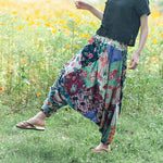 cambioprcaribe Multicolor Patchwork Harem Pants