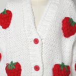 cambioprcaribe Naive Art Patchwork Cardigan Sweater