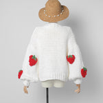 cambioprcaribe Naive Art Patchwork Cardigan Sweater