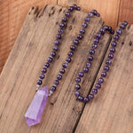 cambioprcaribe Necklace Natural Purple Yoga Necklace
