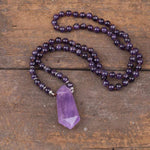 cambioprcaribe Necklace Natural Purple Yoga Necklace