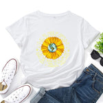cambioprcaribe New Daisy Floral Cotton T-Shirt