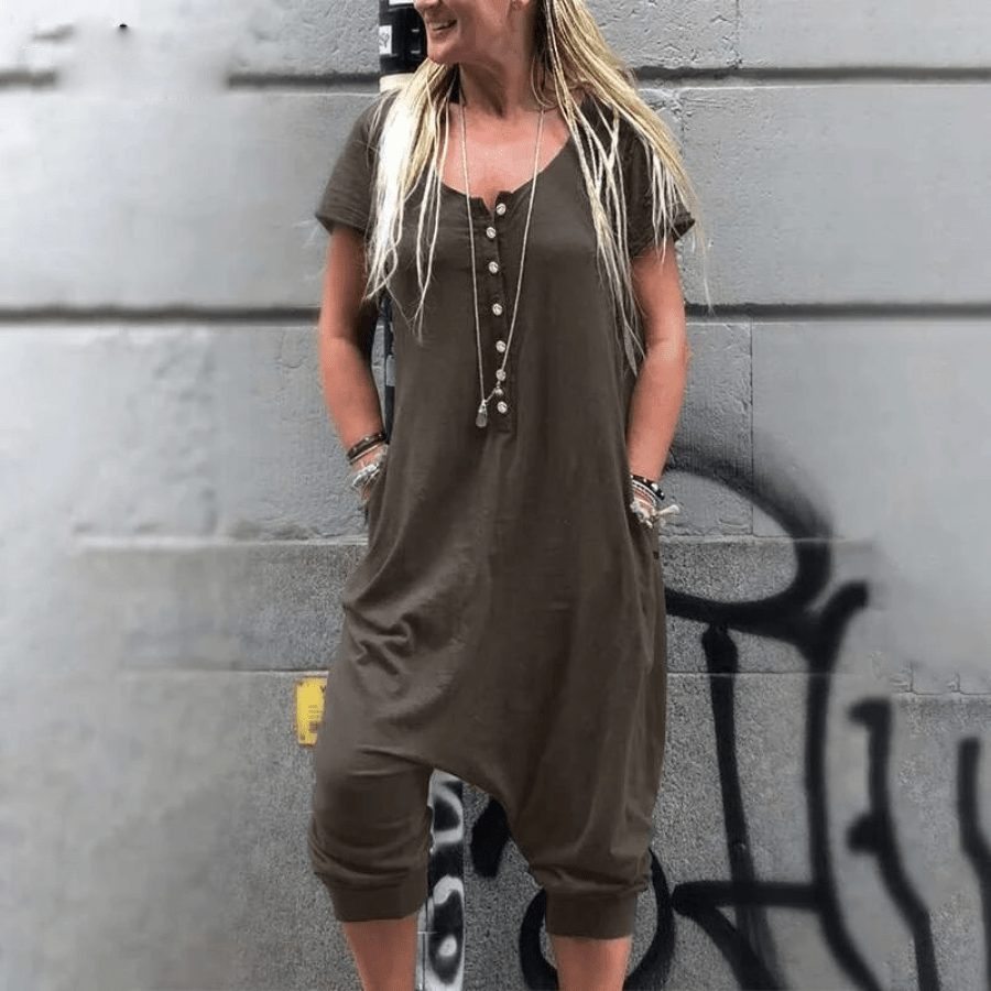 cambioprcaribe Overall Army Green / S Vintage Jumpsuits Casual Overall