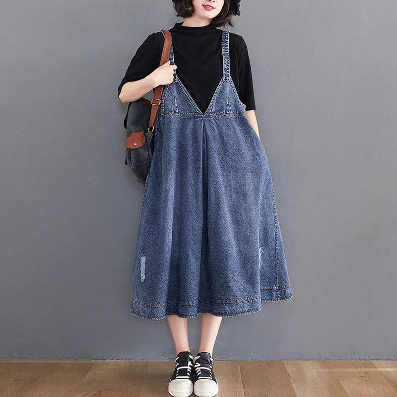 cambioprcaribe overall dress Madison Vintage Denim Overall Dress