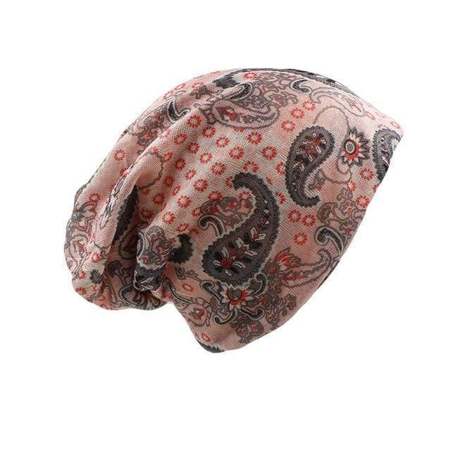 cambioprcaribe Paisley Love Pink Beanie Hat