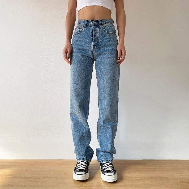 cambioprcaribe Pants Light Blue / L Amira High Waist Boyfriend Jeans