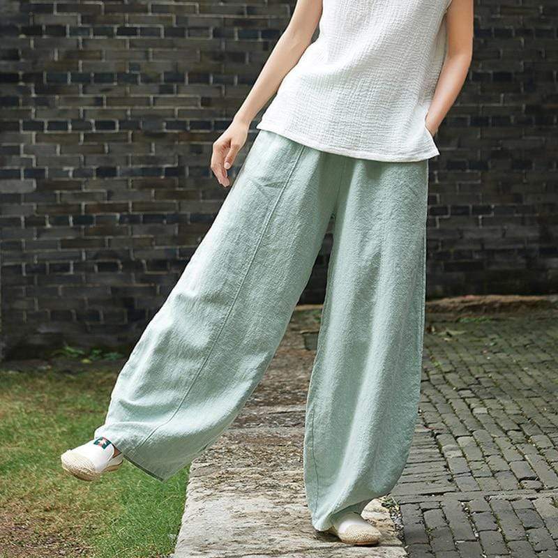 cambioprcaribe Pants Sakura Wide Leg Linen Pants | Zen