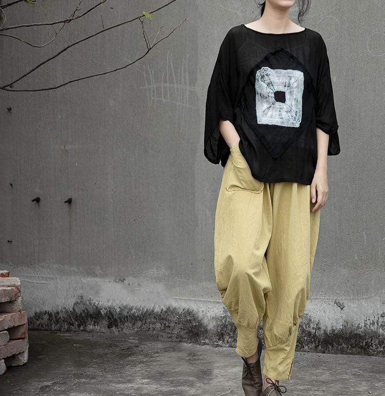 cambioprcaribe Pants Simplicity Cotton & Linen Harem Pants | Lotus